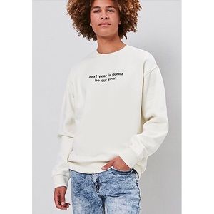 Embroidered Graphic Sweatshirt by Forever 21 MEN